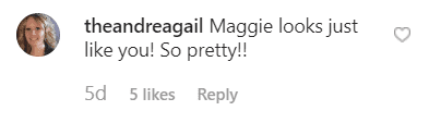 A Fan's comment on Faith Hill's post. | Source: instagram/faithhill