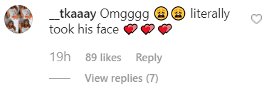 A fans' comment from Tia Mowry's post. | Photo: instagram.com/tiamowry