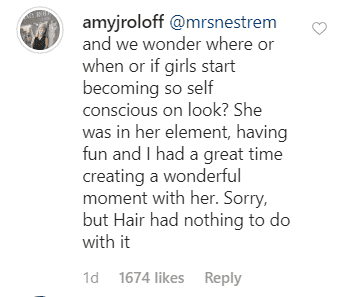 Amy Roloff's reply to a user's comment on the Instagram post. | Source: Instagram/amyjroloff