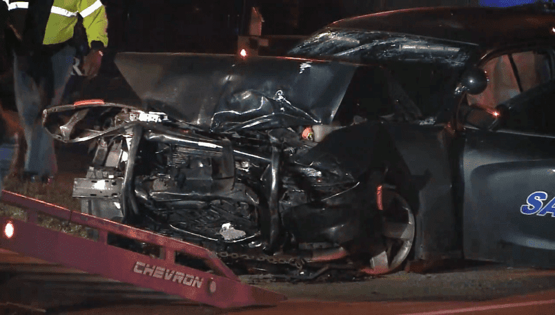 The front of the Sardis cruiser was destroyed after the impact. | Source: ABC13