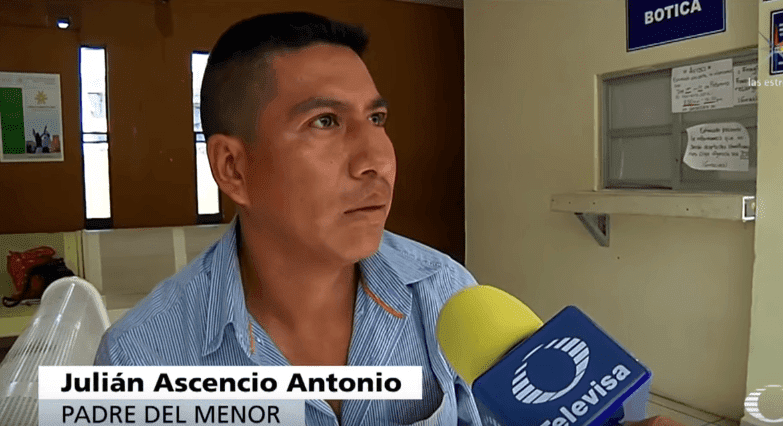 Padre del niño. | Imagen tomada de: YouTube/ Noticieros Televisa Padre del niño. | Imagen tomada de: YouTube/ Noticieros Televisa