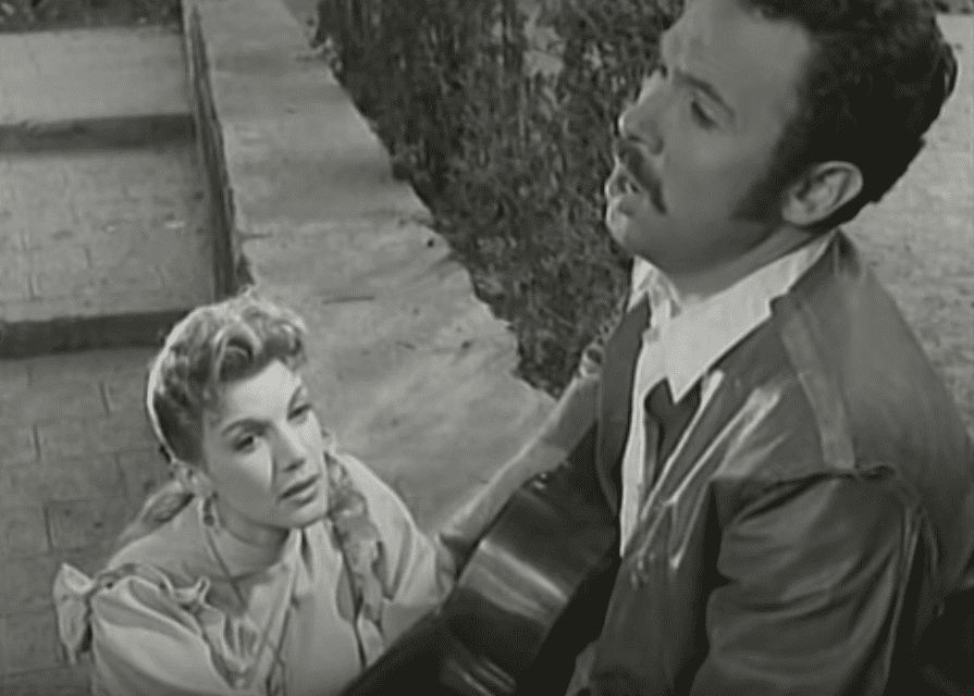Antonio Aguilar y Elda Peralta, canción de la película "aquí está Heraclio Bernal". | Imagen: YouTube/porfis ec Antonio Aguilar y Elda Peralta, canción de la película "aquí está Heraclio Bernal". | Imagen: YouTube/porfis ec