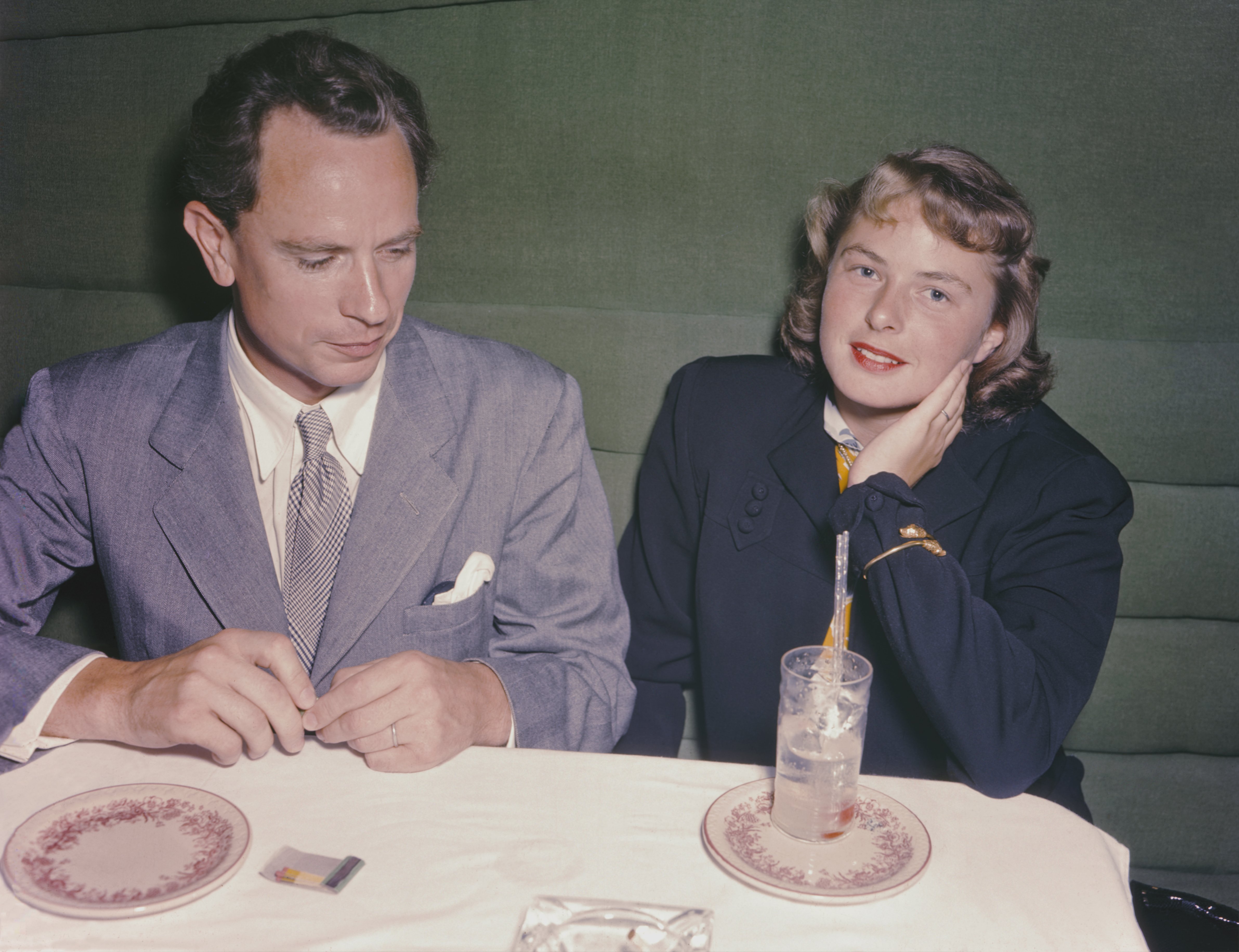 Actress Ingrid Bergman with her first husband Dr. Petter Lindstrom in 1940 | Source: Getty Images