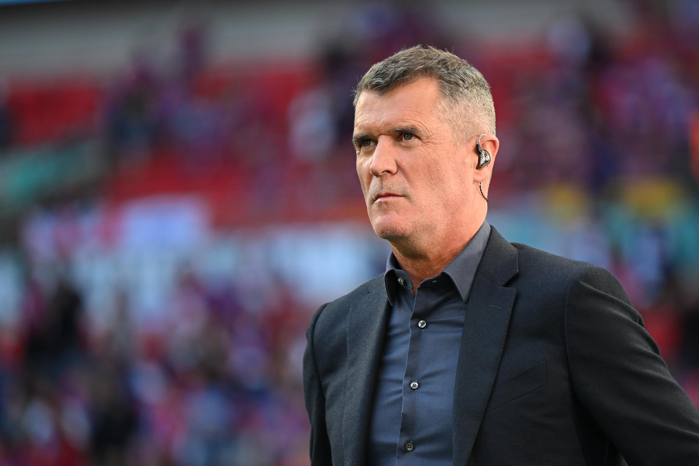 Roy Keane during the Emirates FA Cup Final match between Crystal Palace and Manchester City at Wembley Stadium on 17 May 2025 in London, England. | Source: Getty Images