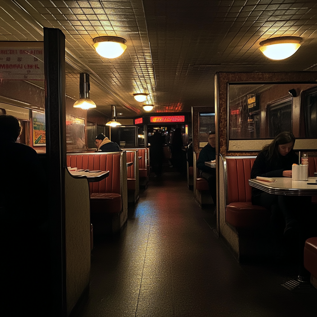 The interior of a diner | Source: Midjourney