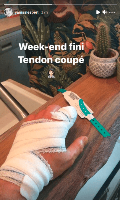 Capture d'écran Instagram de Yaniss Lespert ǀ yanisslespert