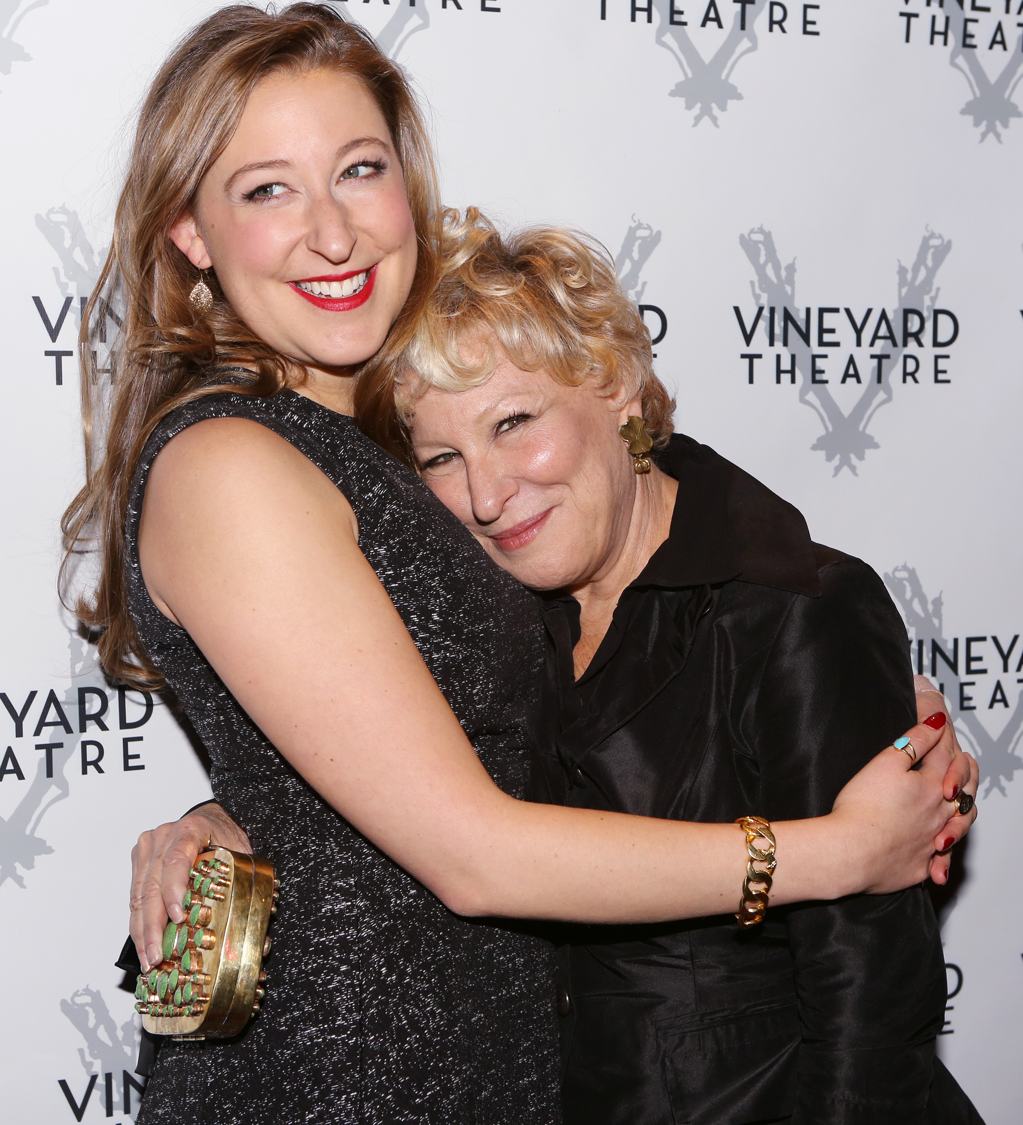 Sophie von Haselberg and mom Bette Midler attend the Off-Broadway opening night performance after-party for "Billy & Ray" at the Vineyard Theatre on October 20, 2014 in New York City. | Source: Getty Images