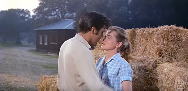 Elvis Presley and Dolores Hart from a video dated May 3, 2013 | Source: Youtube.com/@ignatiuspress