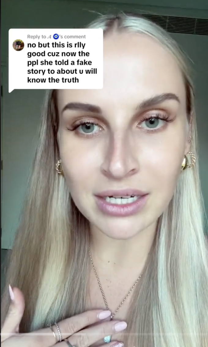 Amy Dickinson setting the record straight concerning the false accusations the bride made against her in her fifth and final video dated January 12, 2024 | Source: tiktok/amzdick
