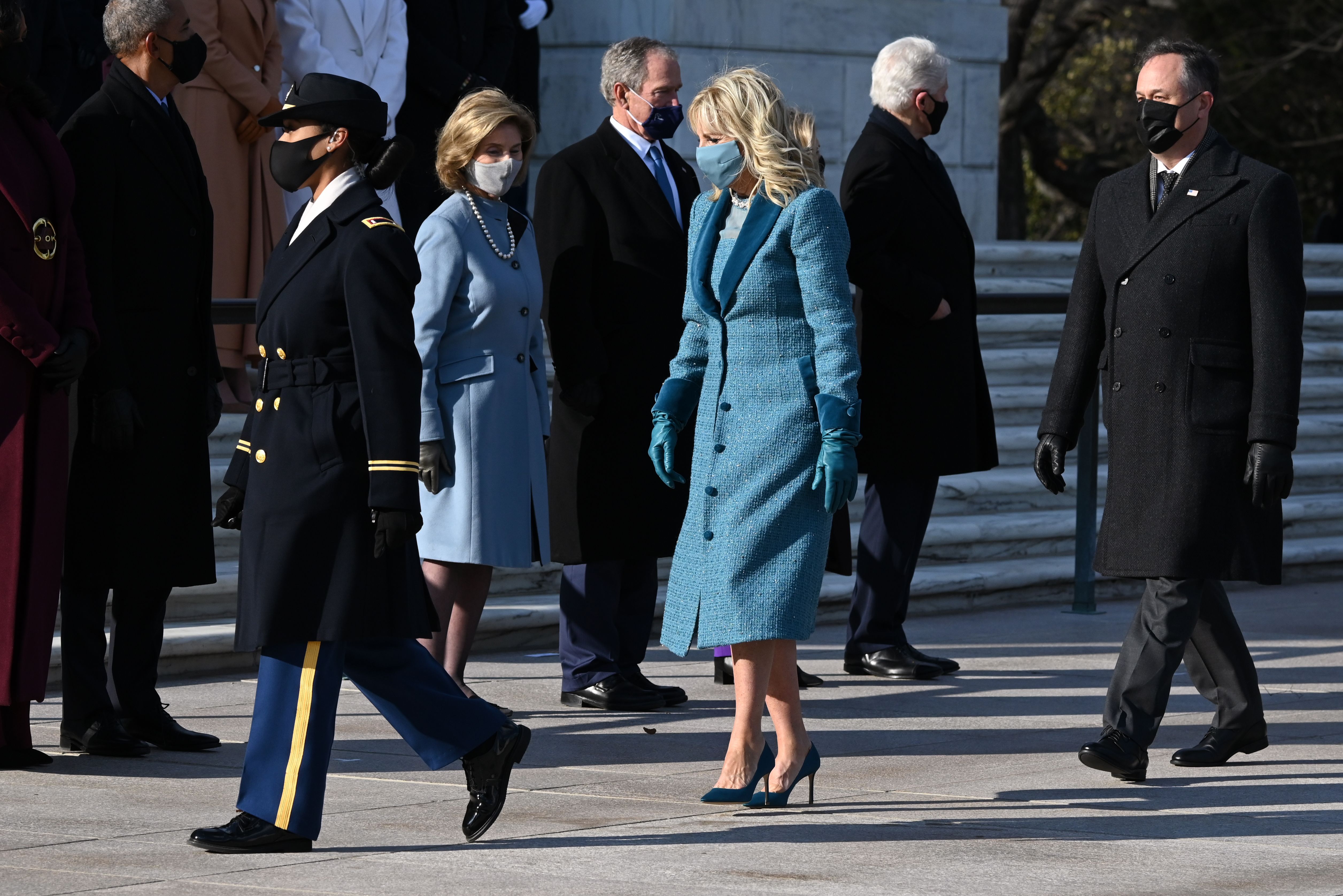 Jill Biden durante la 59ª inauguración presidencial, el 20 de enero de 2021 en el Capitolio de los Estados Unidos en Washington, DC. | Foto: Getty Images