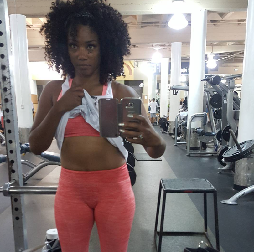 Tiffany Haddish at the gym on September 12, 2015 | Source: Instagram/tiffanyhaddish