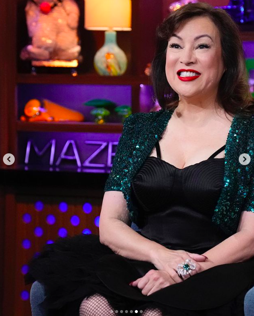 Jennifer Tilly on "Watch What Happens Live with Andy Cohen," posted on April 23, 2024 | Source: Instagram/jennifertilly