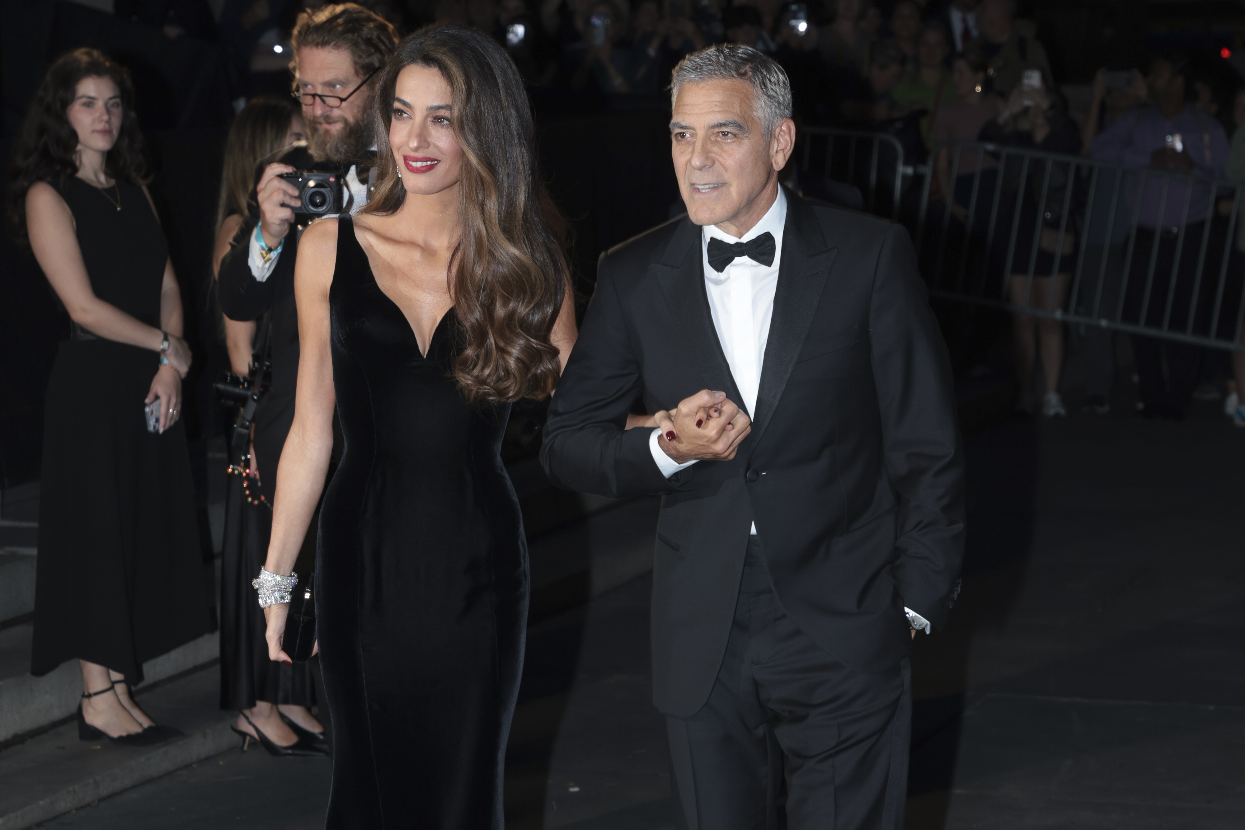 Amal and George Clooney at The Albies in New York, on September 26, 2024 | Source: Getty Images