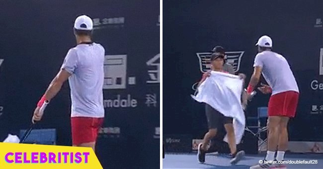 Tennis pro gets slammed after video shows him mistreating ball boy