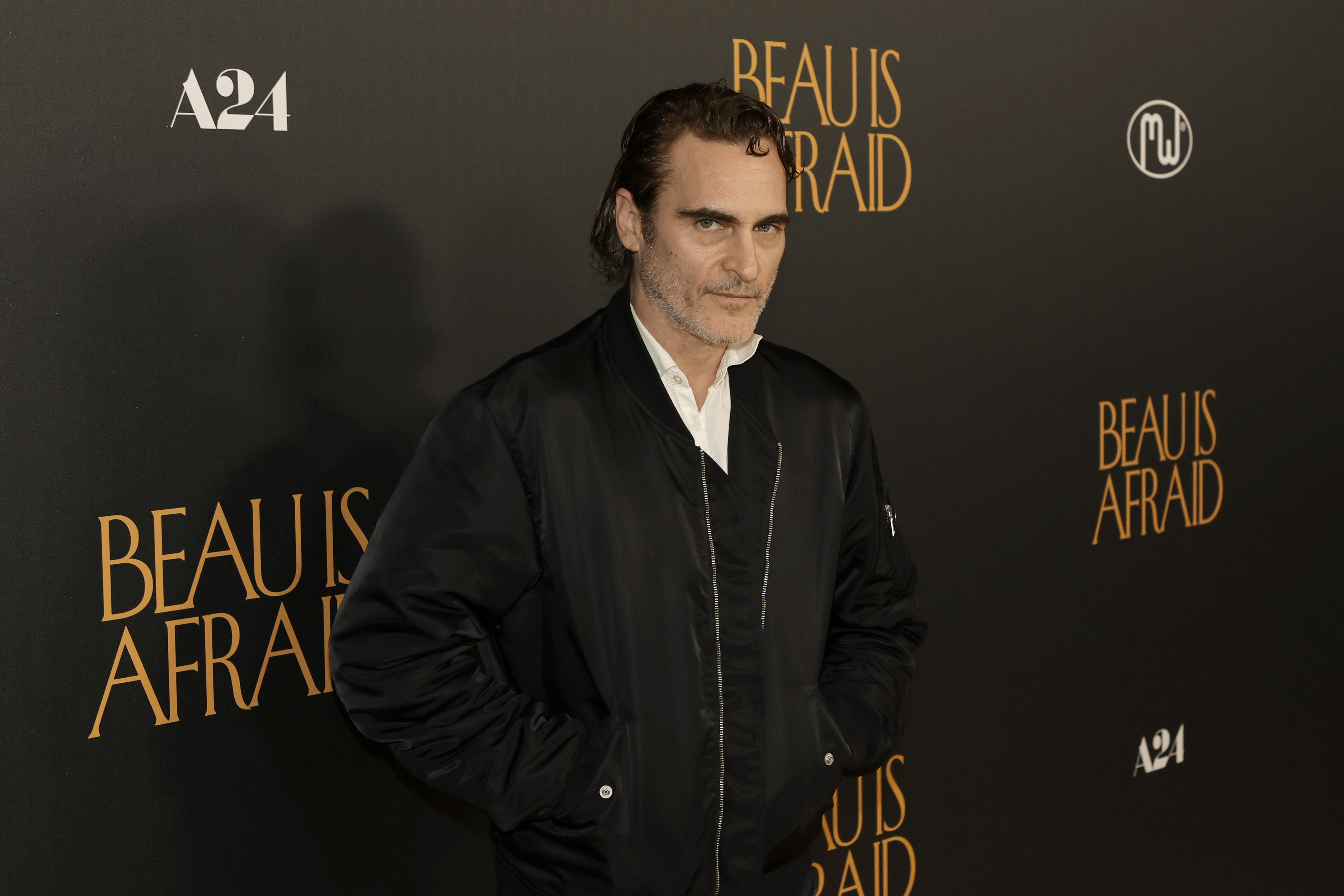 Joaquin Phoenix attends the Los Angeles premiere of "Beau Is Afraid," 2023 | Source: Getty Images