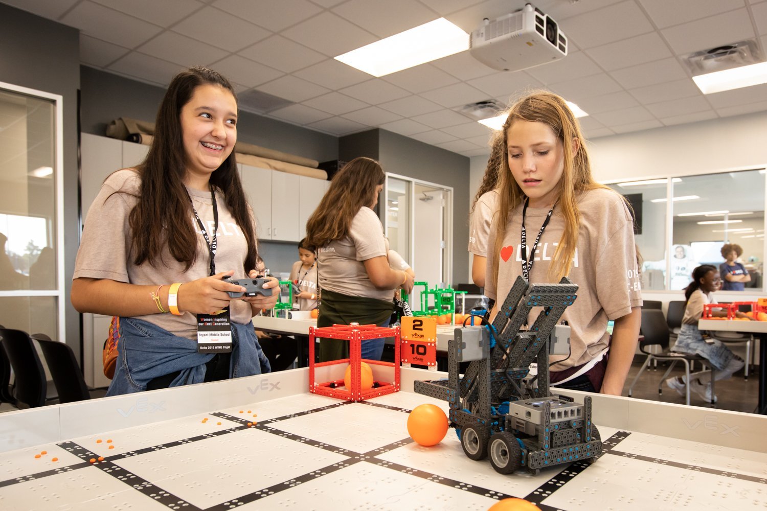 WING participants operating robot at NASA facility | Source: Delta News Hub