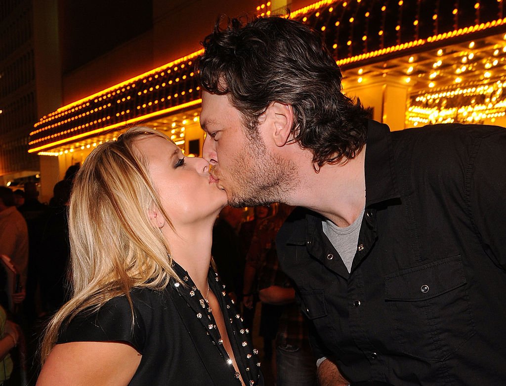 Miranda Lambert and Blake Shelton during the 45th Annual Academy of Country Music Awards concerts at the Fremont Street Experience during the on April 17, 2010 in Las Vegas, Nevada. | Source: Getty Images