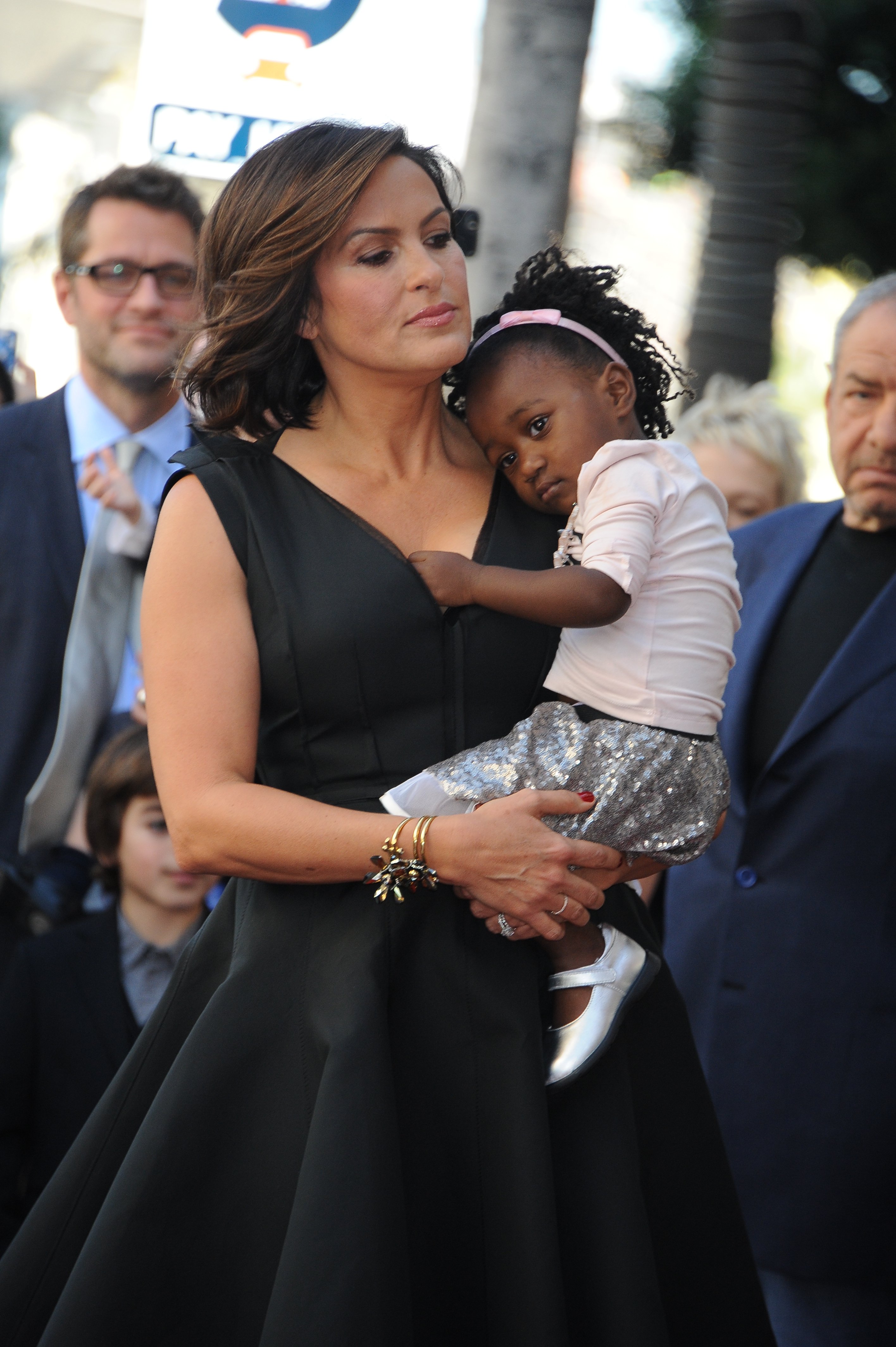 Mariska Hargitay holding her daughter Amaya at the ceremony that honored her with a Star on the Hollywood Walk of Fame | Source: Getty Images