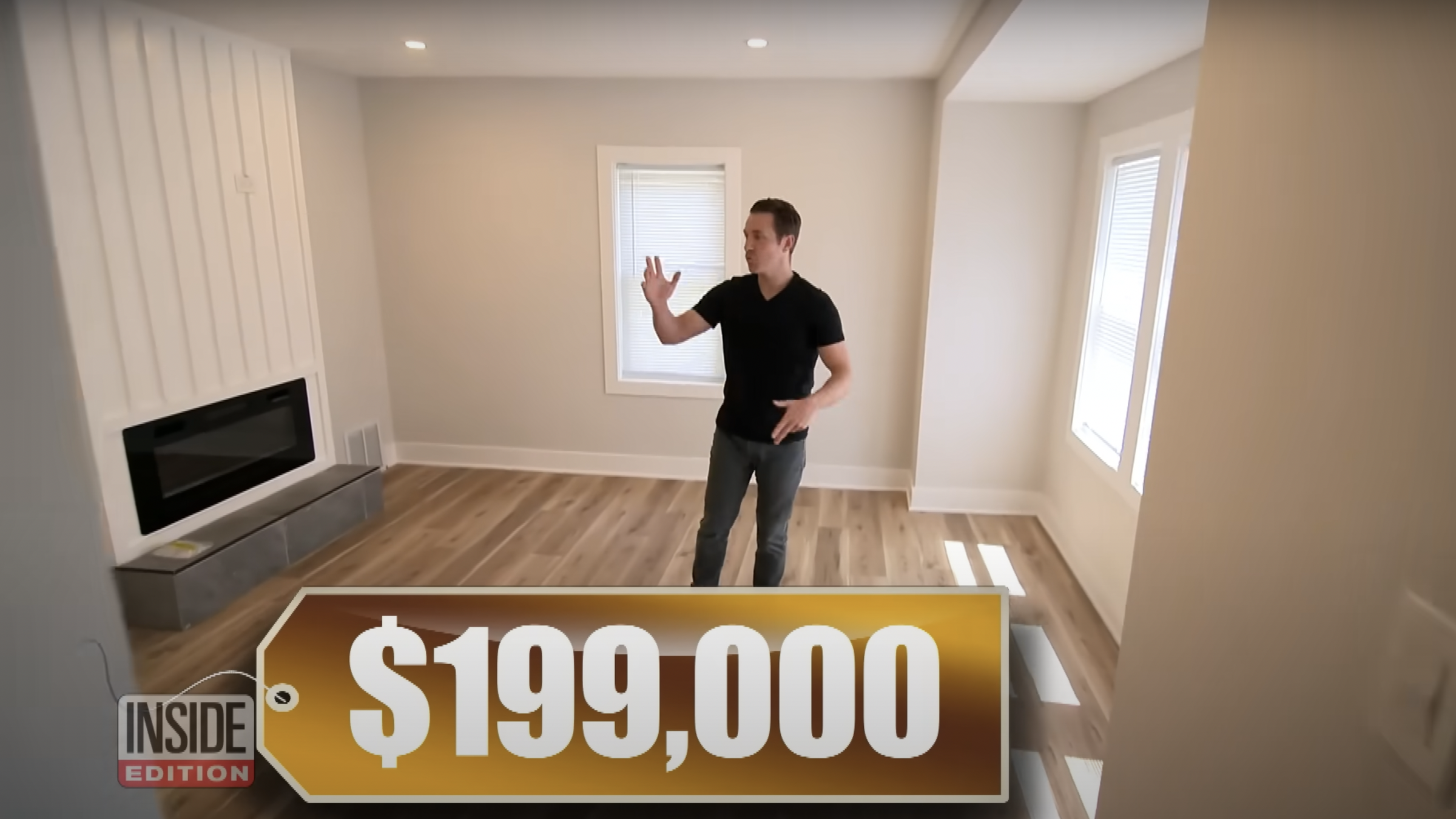 The renovated living room inside Pope XIV's childhood home from a video dated May 10, 2025. | Source: Inside Edition