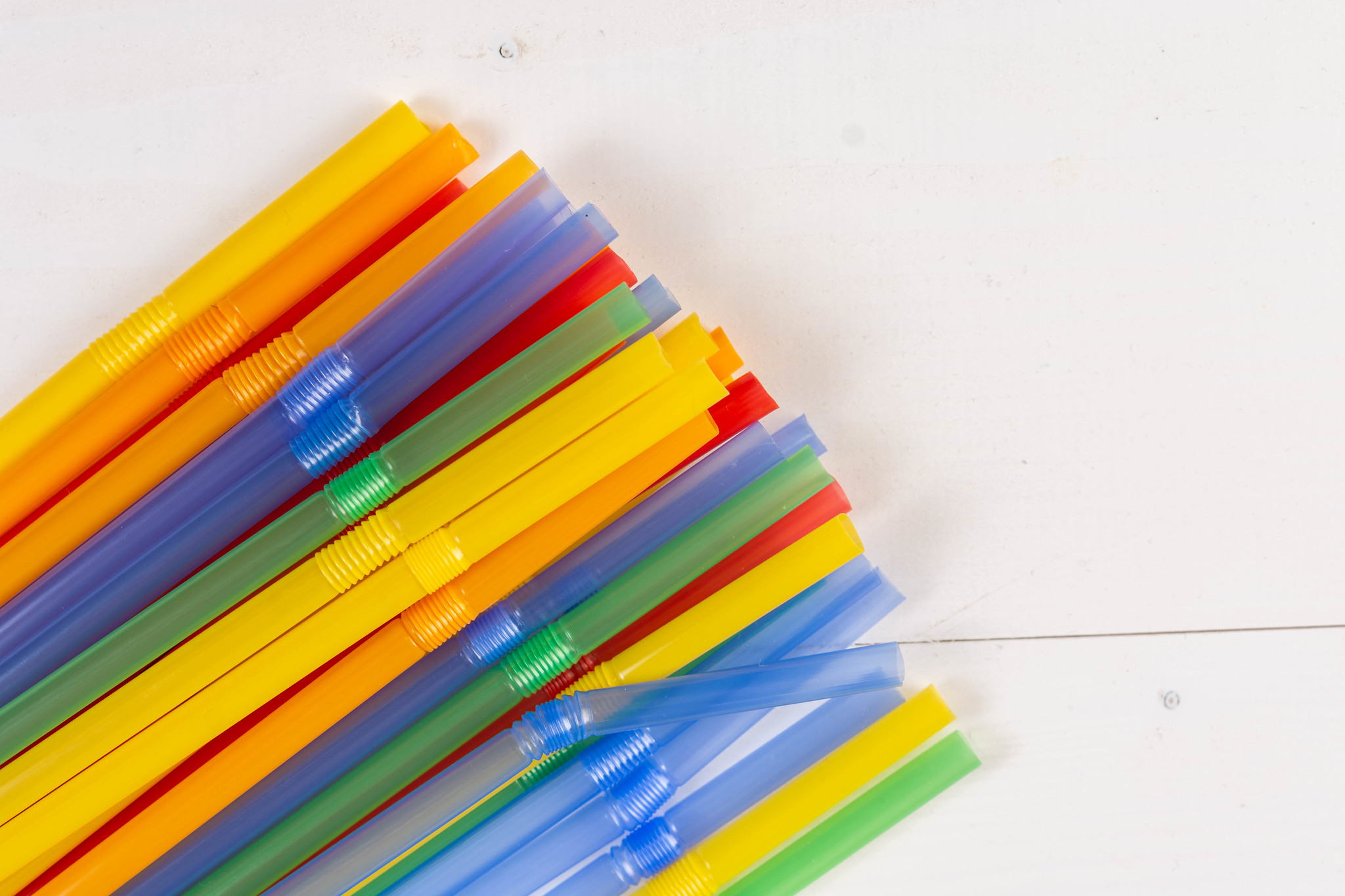 Colored Plastic Straws | Source: Flickr.com