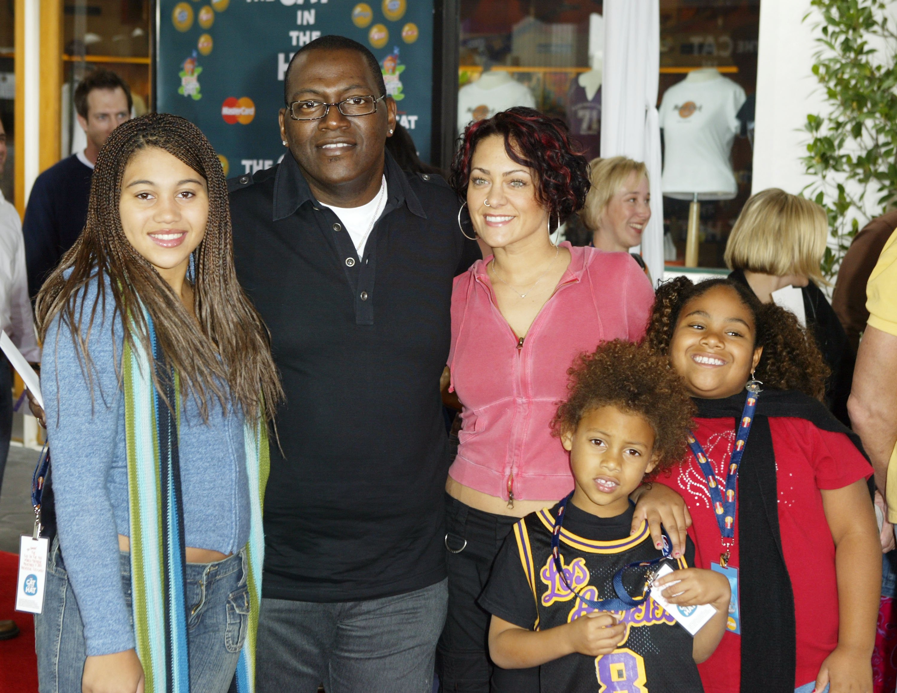 Randy Jackson and his family attending the world premiere of "Dr. Seuss' The Cat in the Hat" at Universal Studios on November 8, 2003 in Hollywood, California. | Source: Getty Images