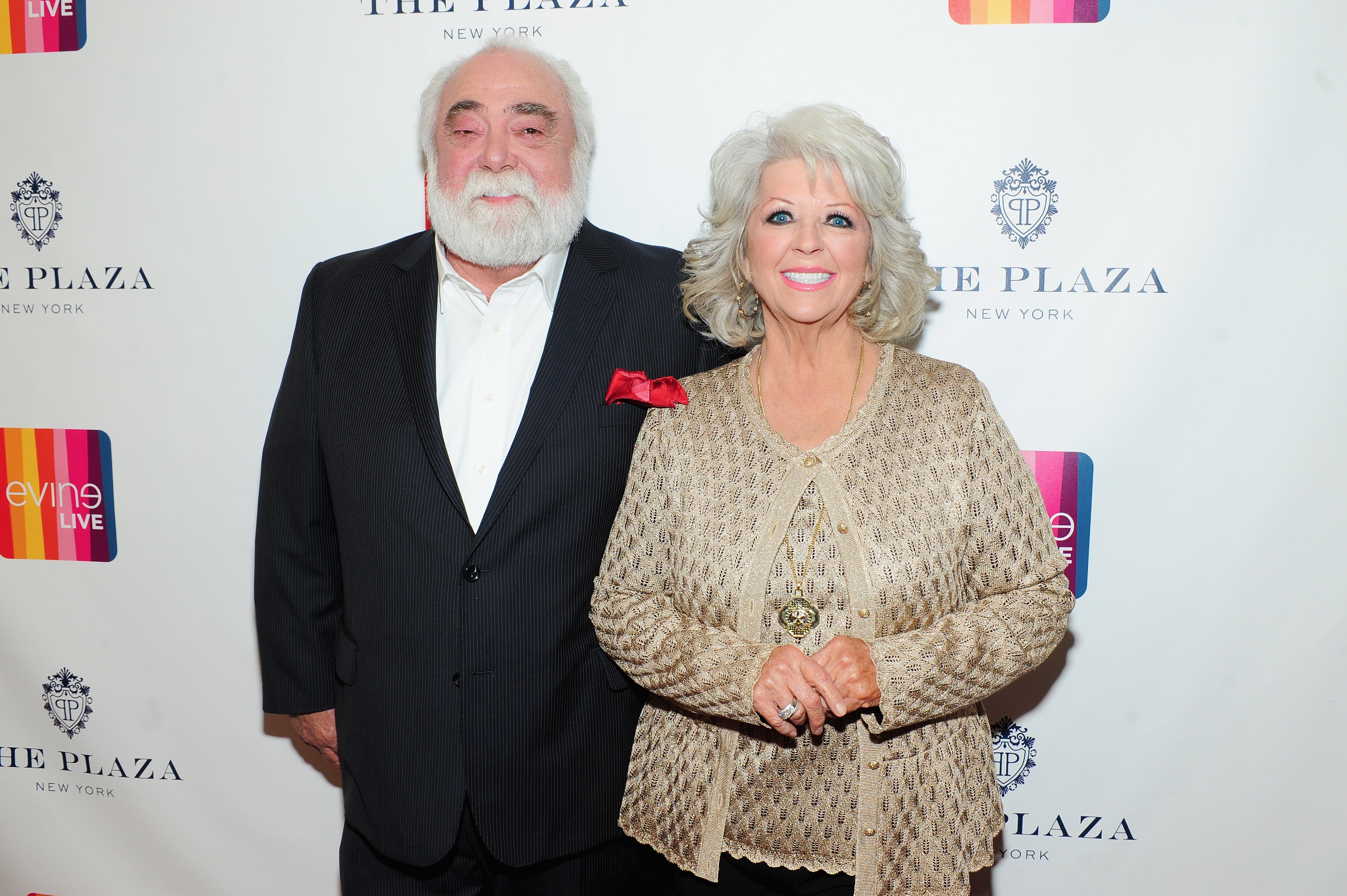 Michael Groover and chef Paula Deen attends EVINE Live launches new digital retail brand during live broadcast from The Plaza on February 14, 2015 in New York City. | Source: Getty Images