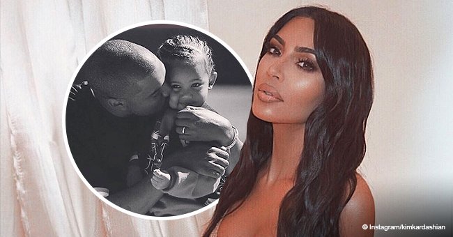 Kim Kardashian melts hearts with photo of Kanye West lovingly doting on their son Saint