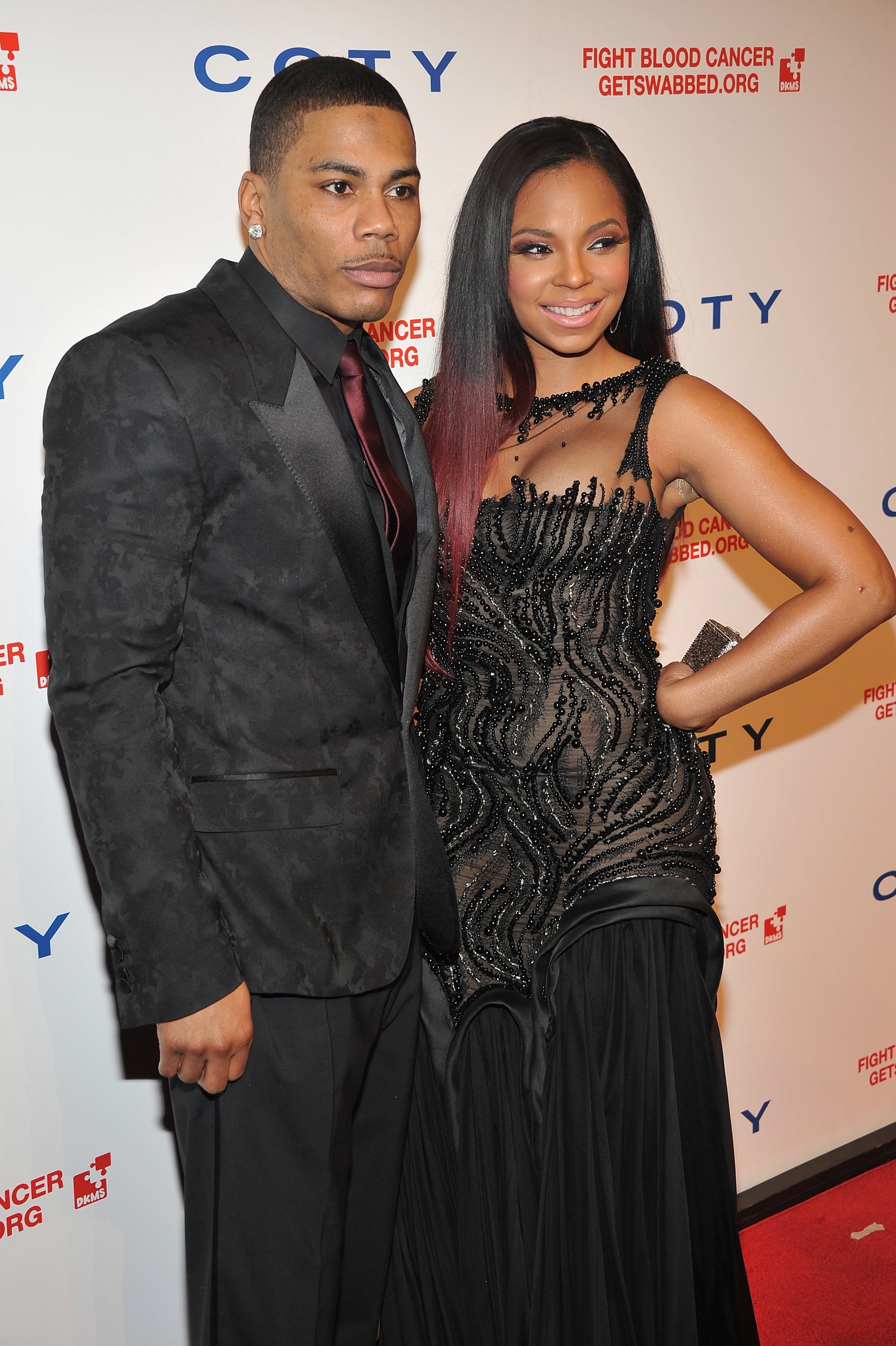 Nelly and Ashanti at the 6th annual DKMS Linked Against Blood Cancer gala in 2012 in New York | Source: Getty Images