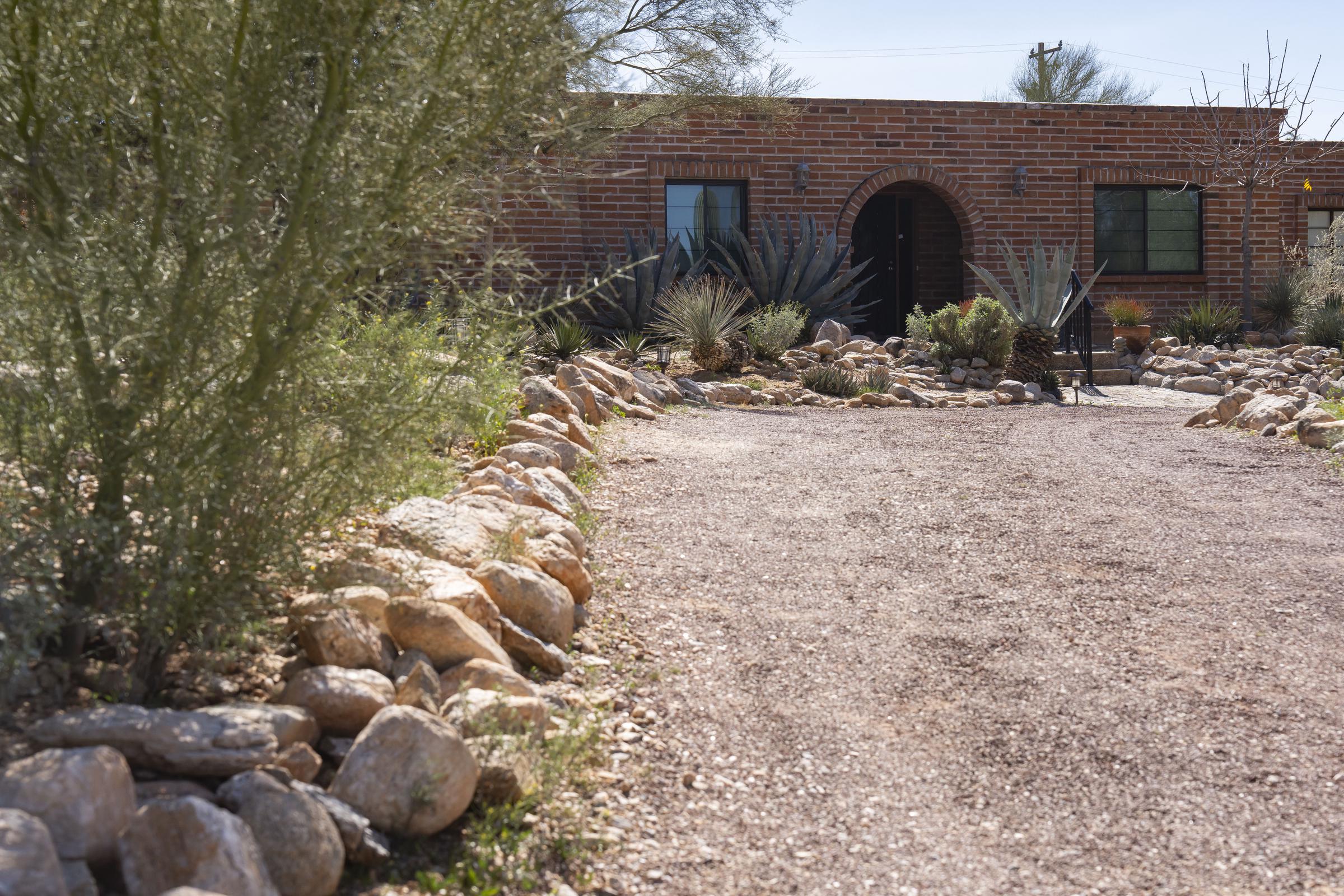 Driveway view of Nancy Guthrie's Tucson residence on February 7, 2026 | Source: Getty Images
