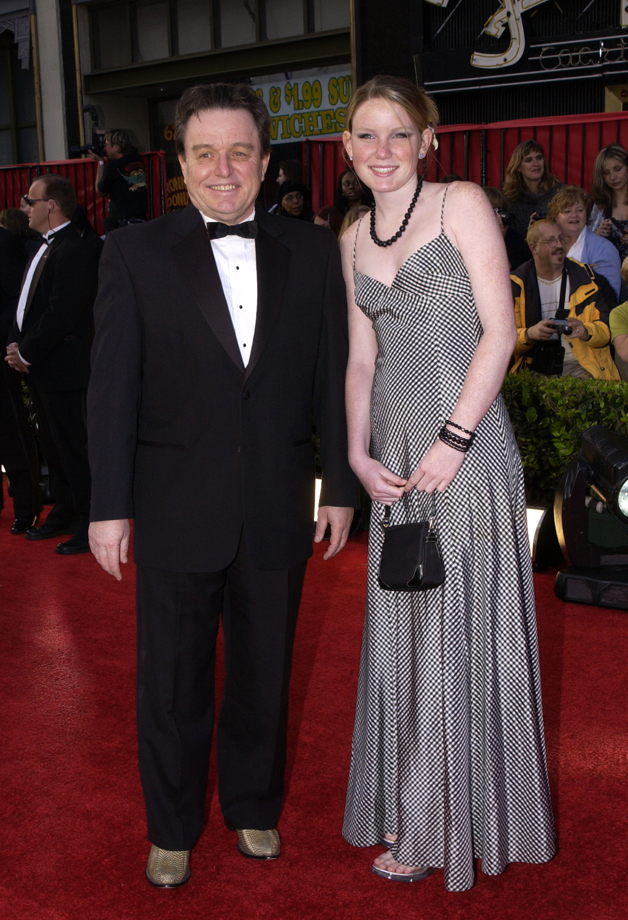 Jerry Mathers with his daughter in Hollywood, California on March 6, 2003. | Source: Getty Images