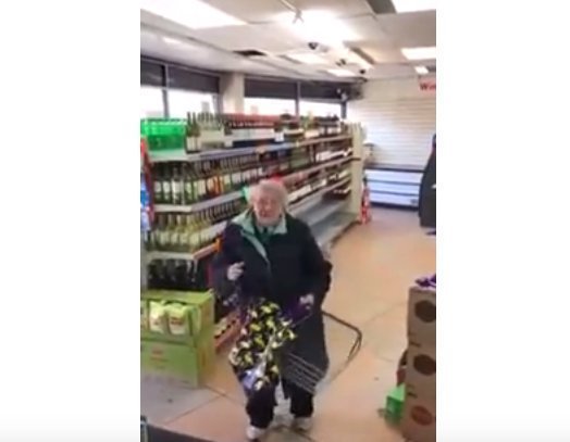 Granny Listens To Favorite Song In Supermarket And Her Reaction Fascinated Employees Video