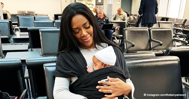 Kenya Moore Posts Adorable Pic with Daughter after Showing Her Baby's Morning Mood in Sweet Video