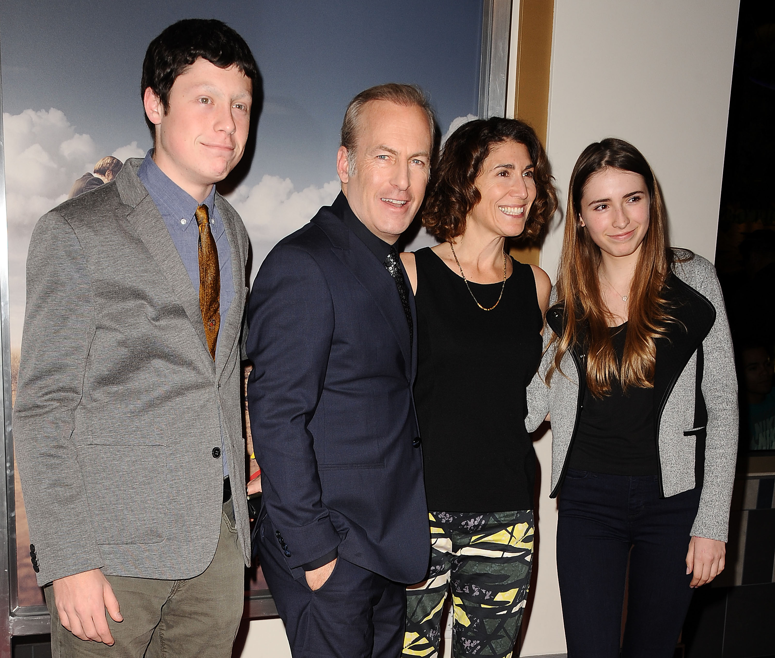 Nate Odenkirk, Bob Odenkirk, Naomi Yomtov, and Erin Odenkirk in Los Angeles, California, on January 29, 2015. | Source: Getty Images