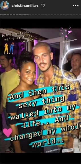 Christina Milian et M. Pokora | Photo : christinamilian/Story Instagram