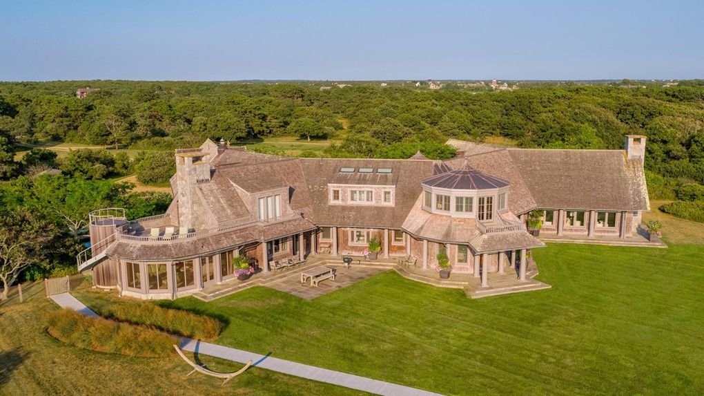 Wyc Grousbeck residence in Martha's Vineyard - aerial view/ Source: realtor.com