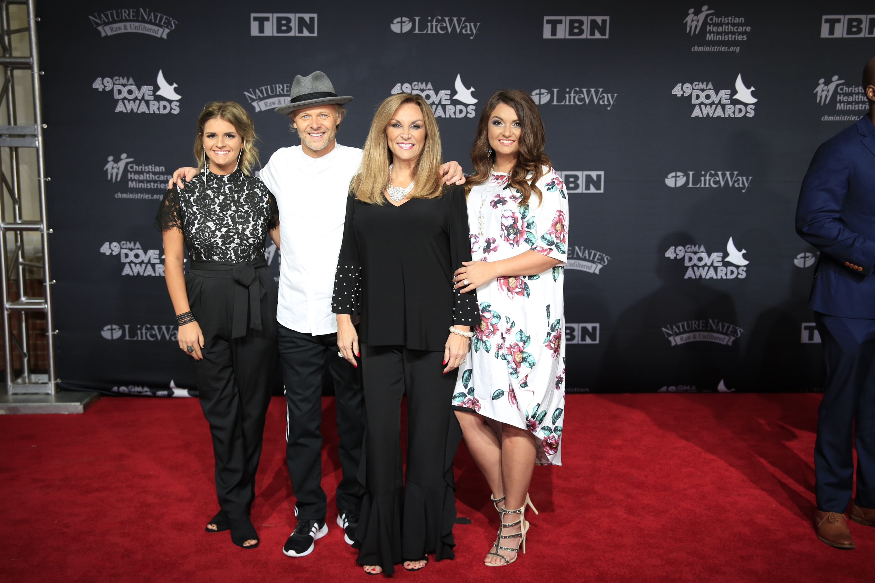 The Nelons arrive at the 49th Annual Dove Awards on October 16, 2018, at Allen Arena in Nashville, TN. | Source: Getty Images