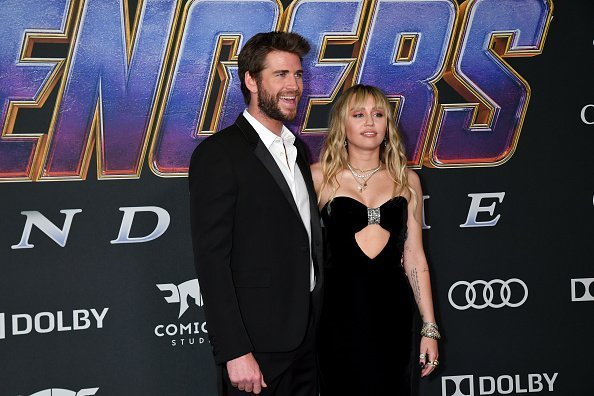 Liam Hemsworth and Miley Cyrus attends the World Premiere of Walt Disney Studios Motion Pictures "Avengers: Endgame" on April 22, 2019 | Photo: Getty Images