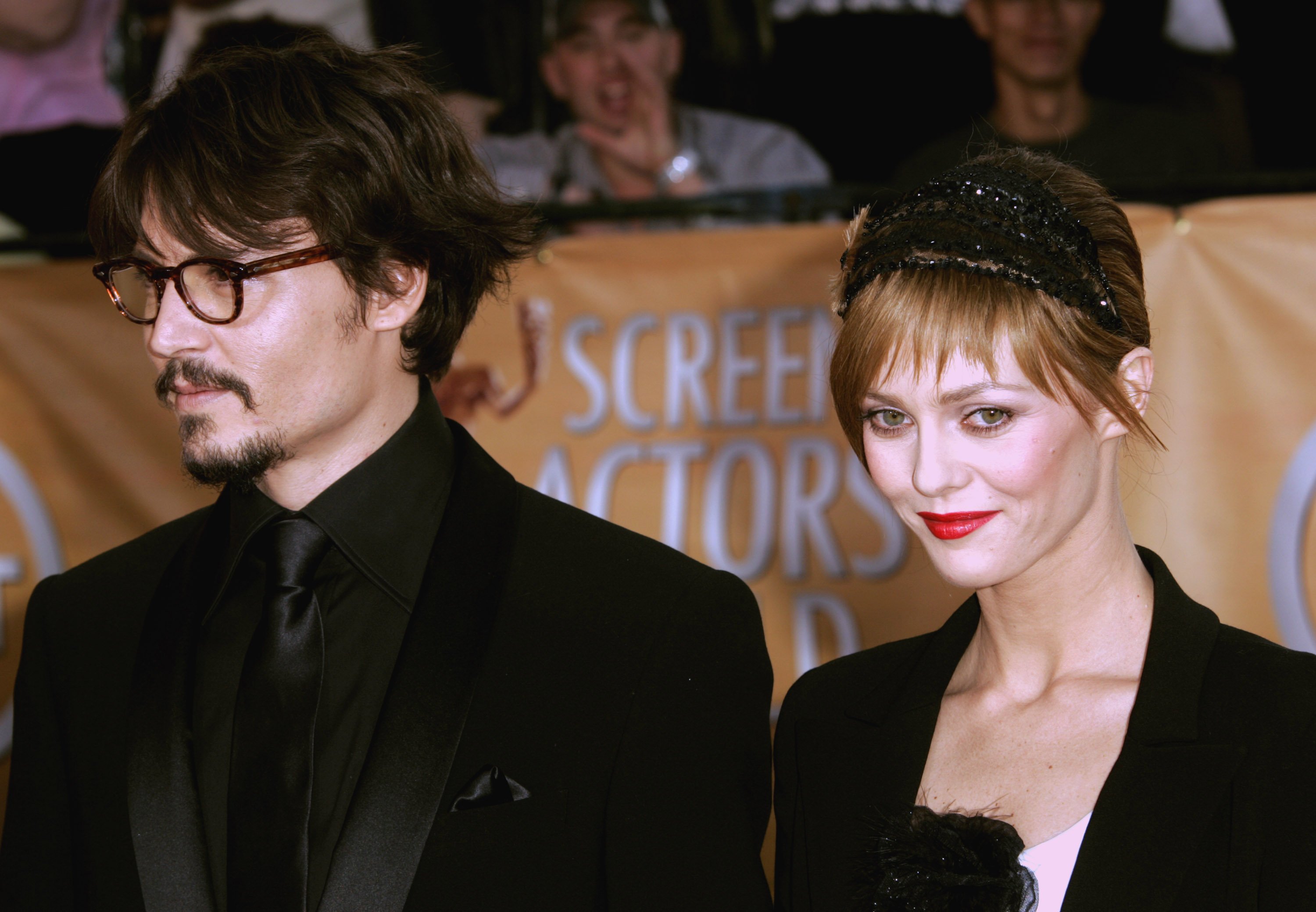 Johnny Depp and Vanessa Paradis during TNT Broadcasts 11th Annual Screen Actors Guild Awards. / Source: Getty Images