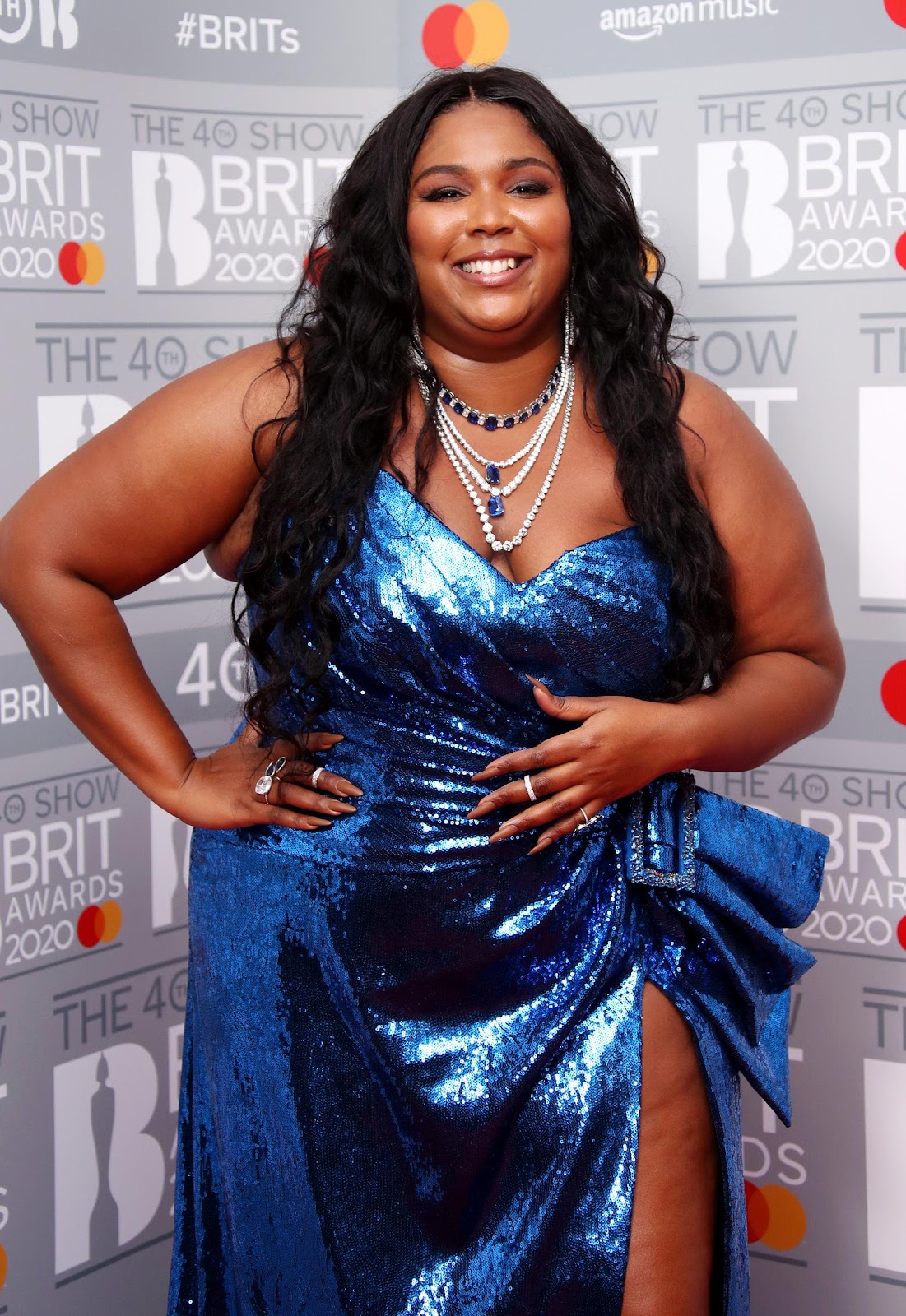 Lizzo poses in the winners rooms at The BRIT Awards 2020 at The O2 Arena on February 18, 2020, in London, England | Source: Getty Images