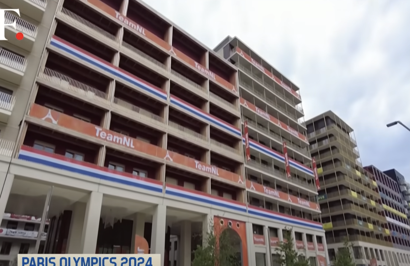 Screenshot of an Olympic Village building for the 2024 Paris Olympic Games | Source: Youtube/Firstpost