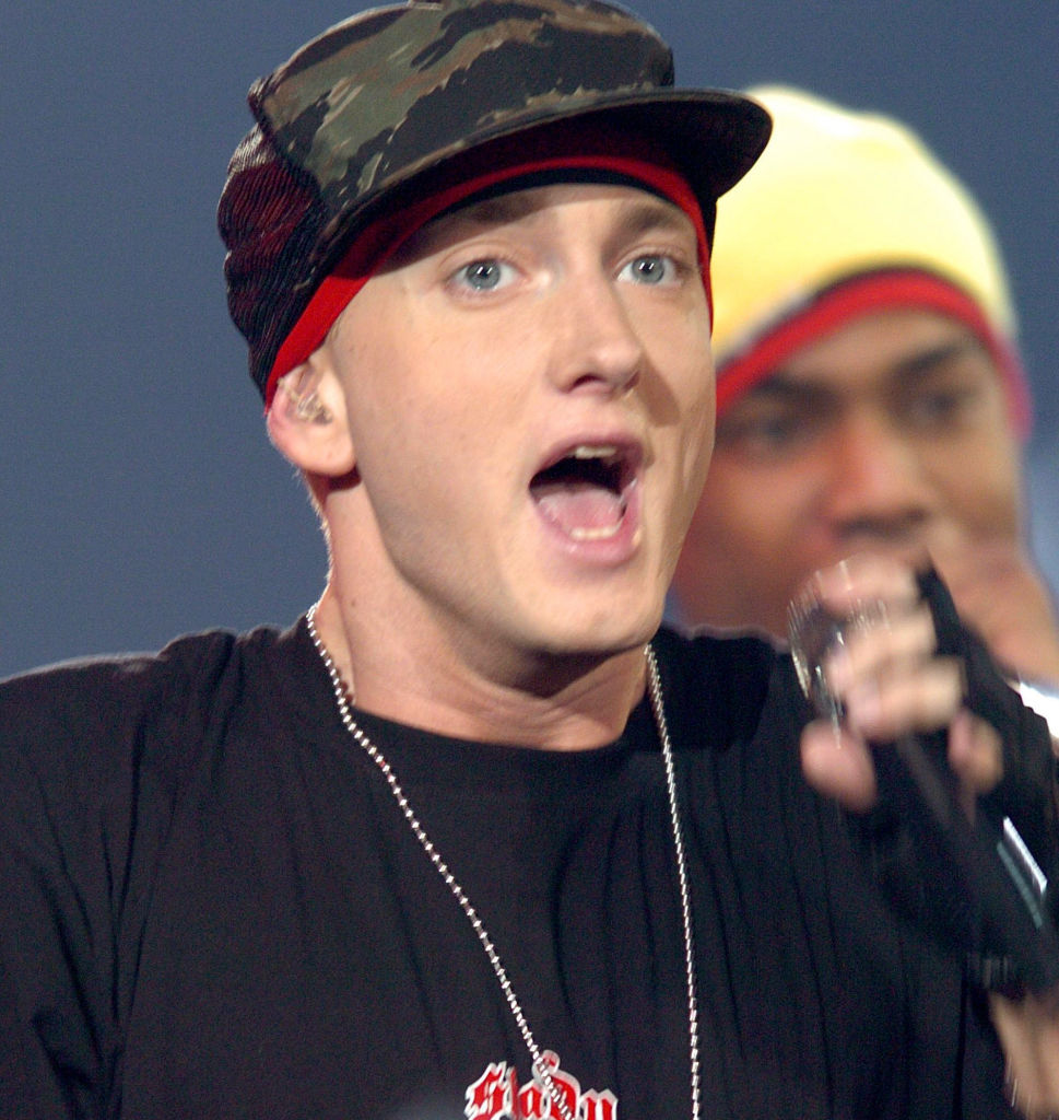 Eminem during 2004 MTV European Music Awards at Tor di Valle on November 18, 2004 in Rome, Italy. | Source: Getty Images