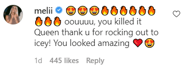 A fan's reaction under Mo'Nique's video post. | Photo: Instagram/therealmoworldwide