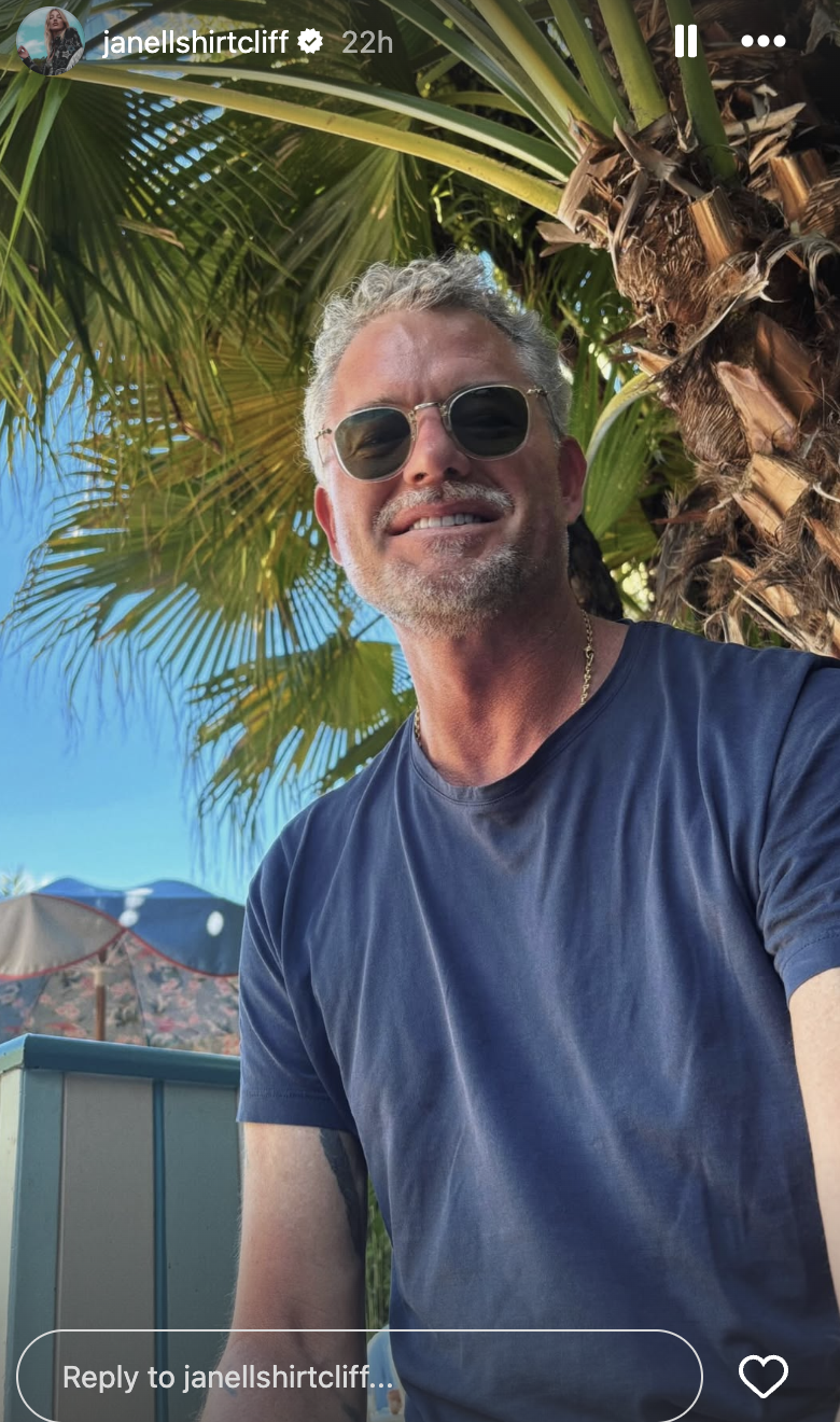 Eric Dane outdoors, on a story posted on February 21, 2026 | Source: Instagram/janellshirtcliff