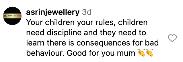 A comment left on Shillingford's post about her sons | Source: instagram.com/identical_triplet_mama/