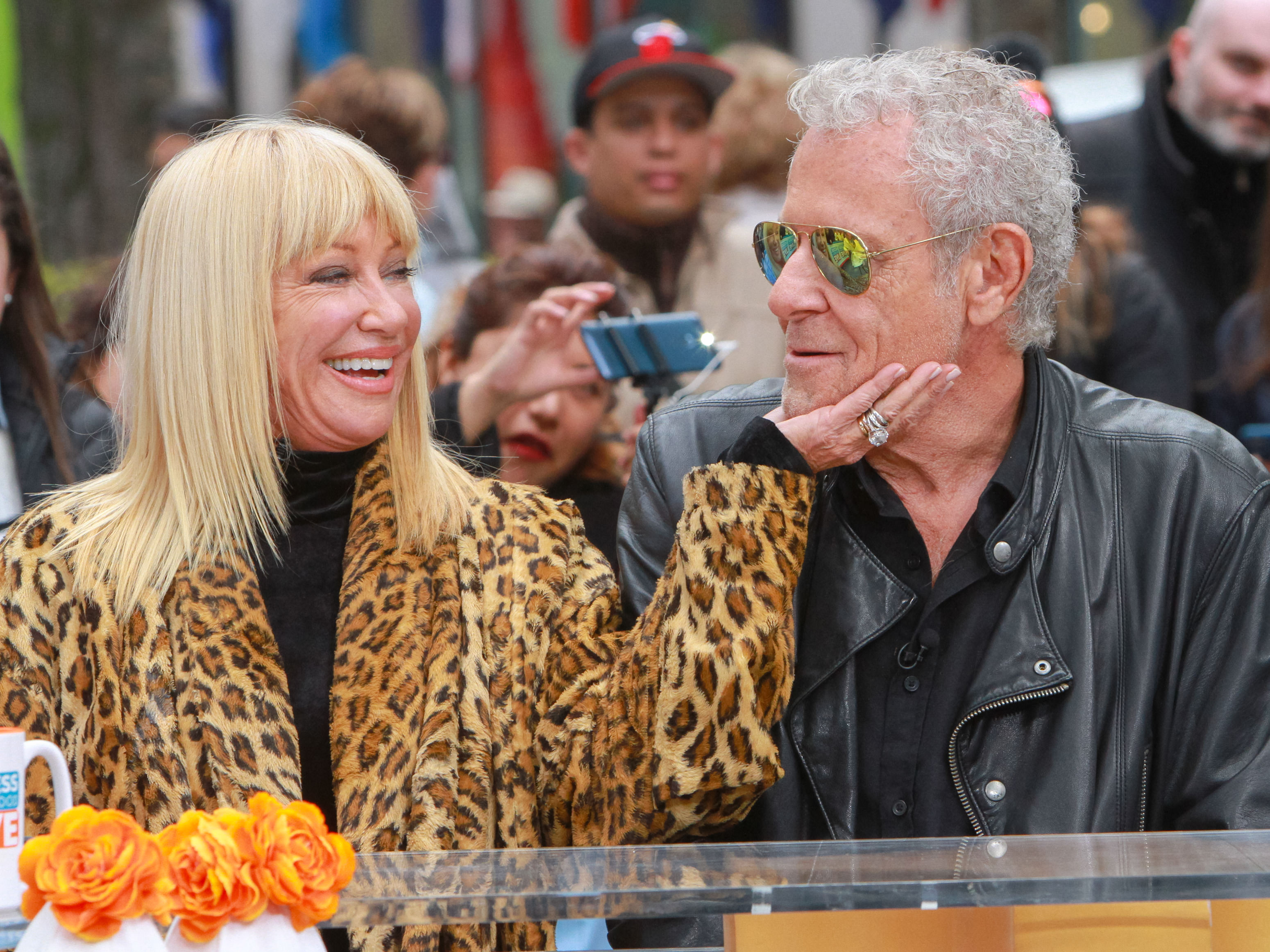 Suzanne Somers and husband Alan Hamel in New York in 2017 | Source: Getty Images