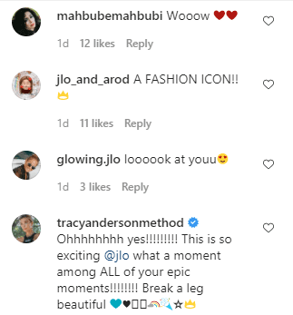 Fans' comments on Jennifer Lopez's post. | Source: Instagram.com/jlo/