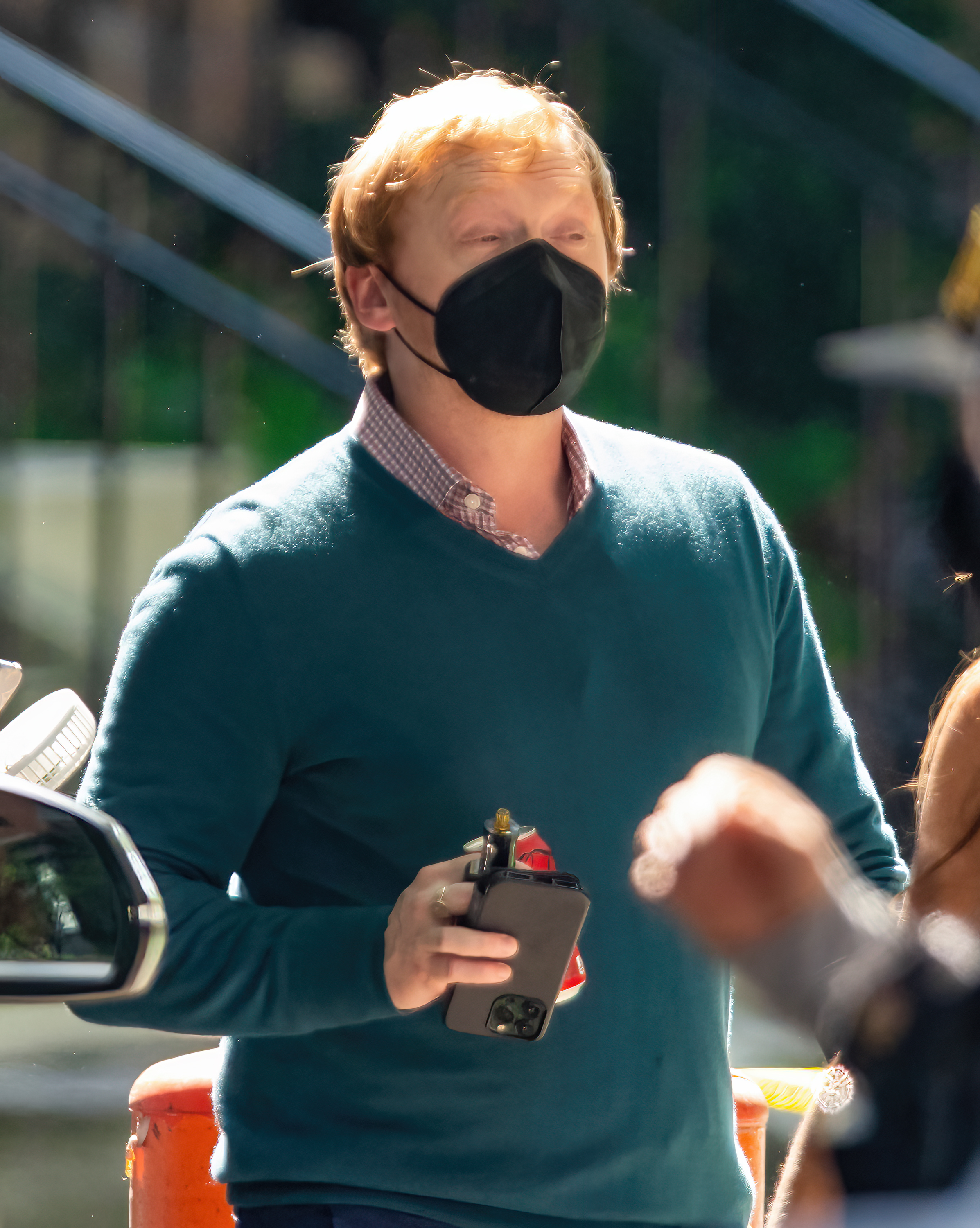 Rupert Grint seen filming on the set of "Servant" season 4 on July 20, 2022, in Philadelphia, Pennsylvania | Source: Getty Images