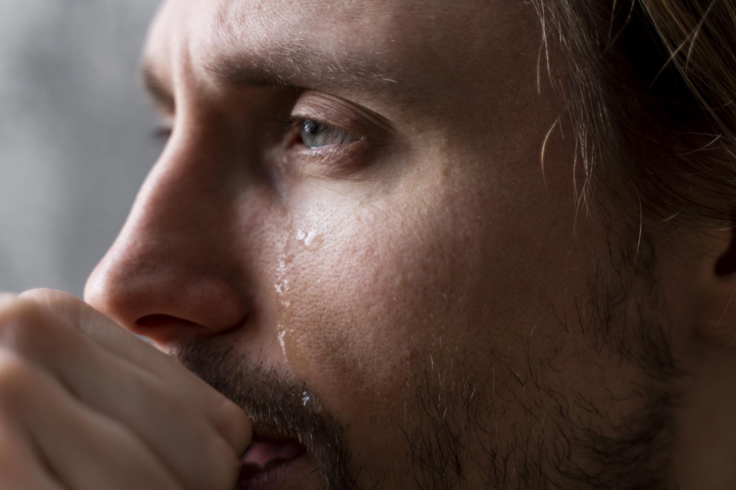 An agonized man in tears | Source: Freepik