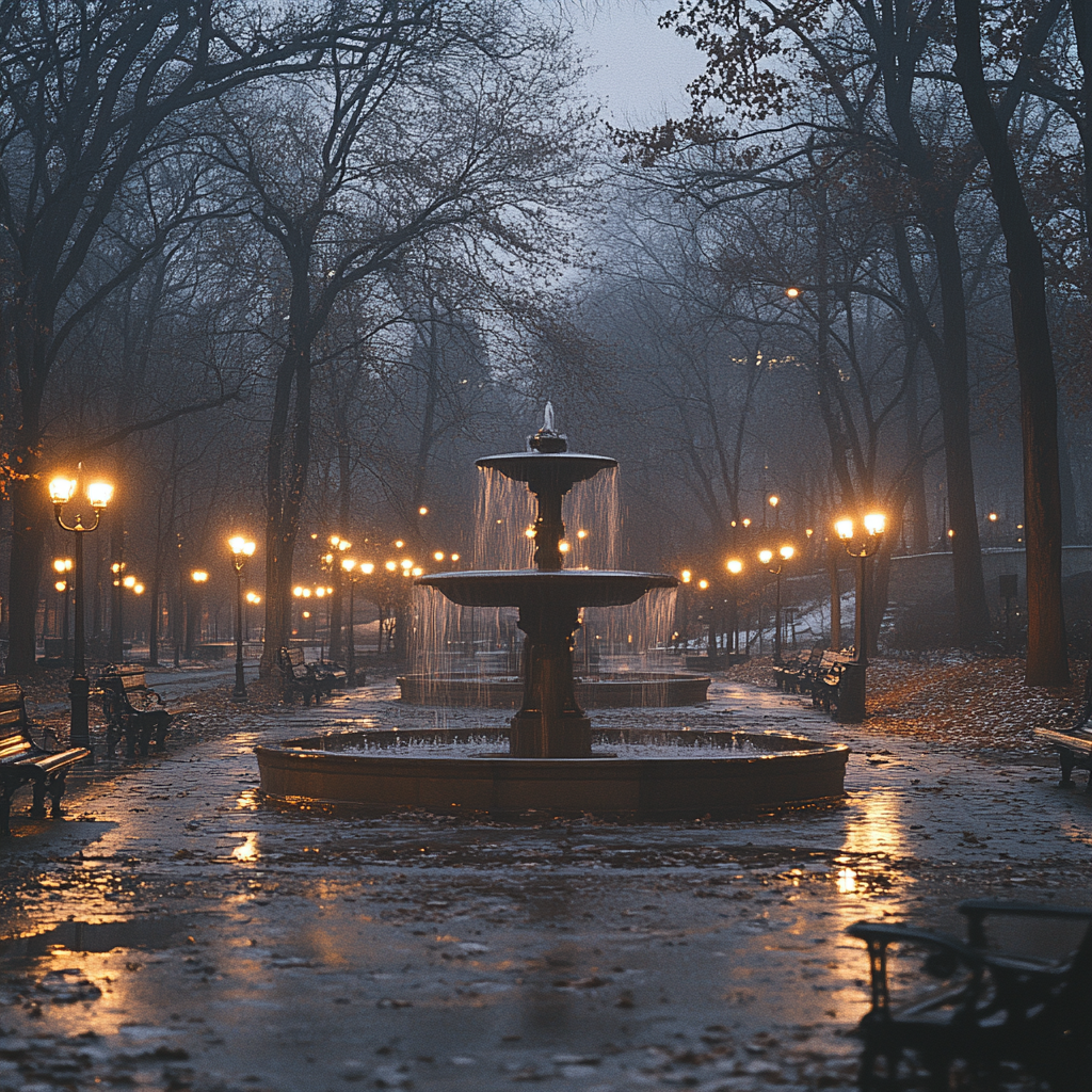 A fountain in the park | Source: Midjourney