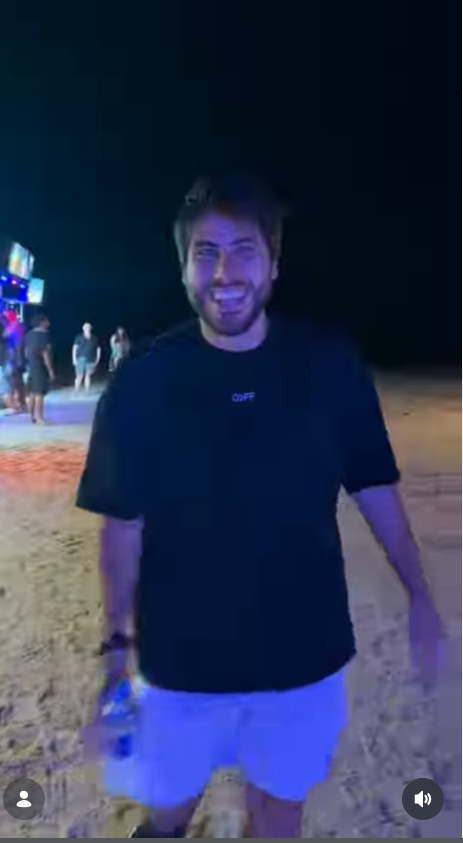 Lucas Brito Chaves, known professionally as Lucas Frota, smiles while spending time in Brazil on March 2, 2026. The DJ and producer built a following through his electronic music projects in the United States and Brazil | Source: Instagram/iamlucasfrota